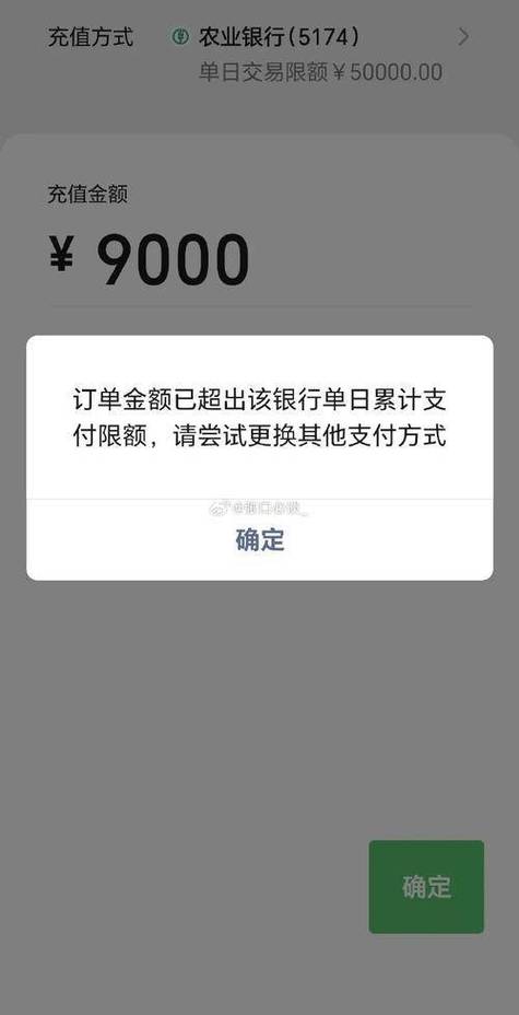 农业银行卡转账限额是多少