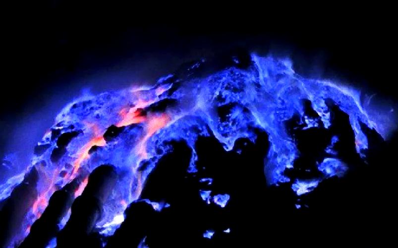 蓝色岩浆火山图标
