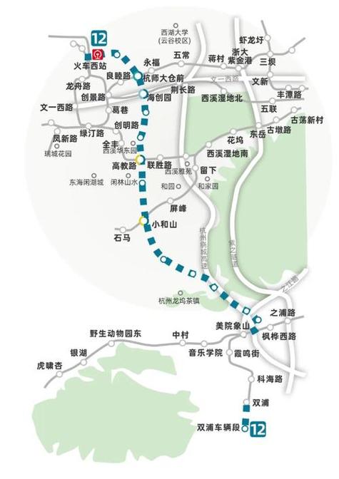 杭州西站坐地铁到西湖图标