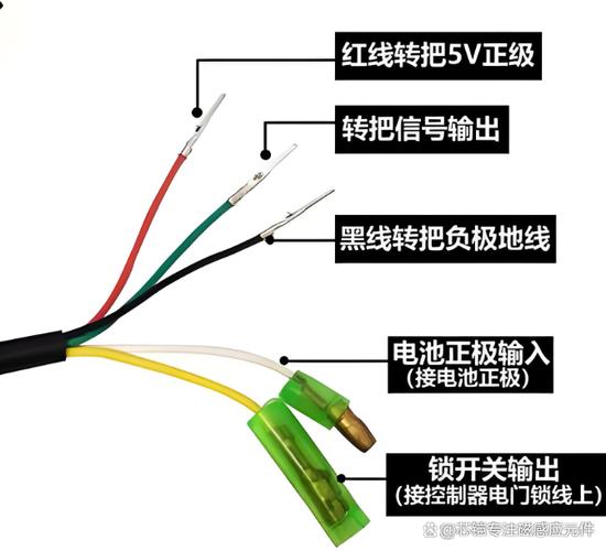 电动车转把6线换5线怎么接线图标