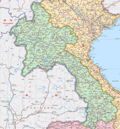 老挝地图全图高清版图标