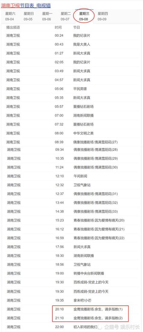 湖南卫视今天节目单图标