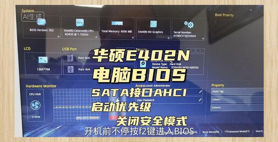华硕笔记本win7bios设置
