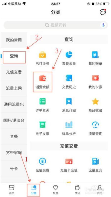 查询中国电信话费的几种方法图标