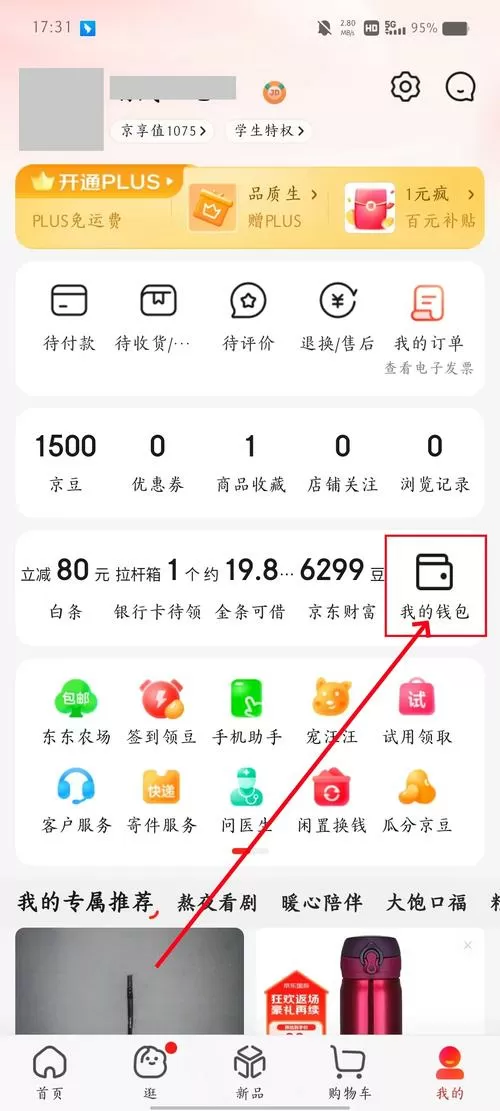 京东购物钱包余额怎么用图标