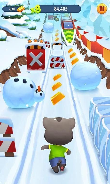 汤姆猫跑酷冰雪版无限金币版