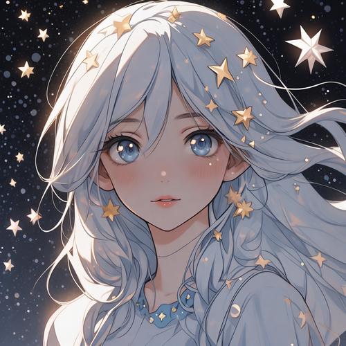 很好看的高颜值的很气质的女生微信头像星星温柔泛滥缩略图