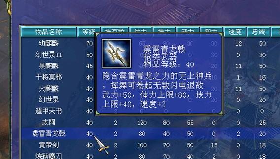 三国群英传7最强神器效果三国群英传7十大神器打造缩略图